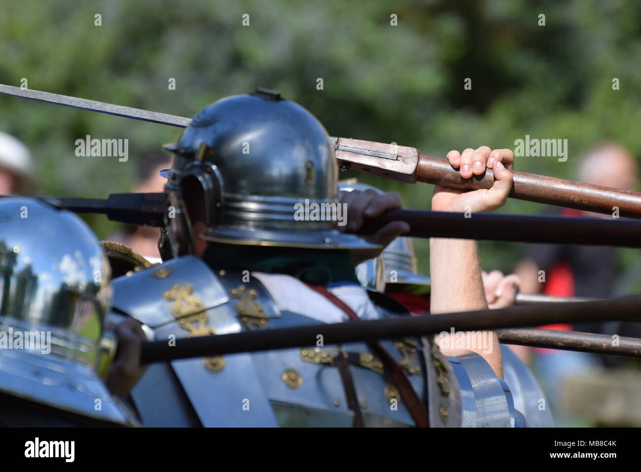 Légions romaines mise sur un affichage à l'Eboracum festival de New York Banque D'Images