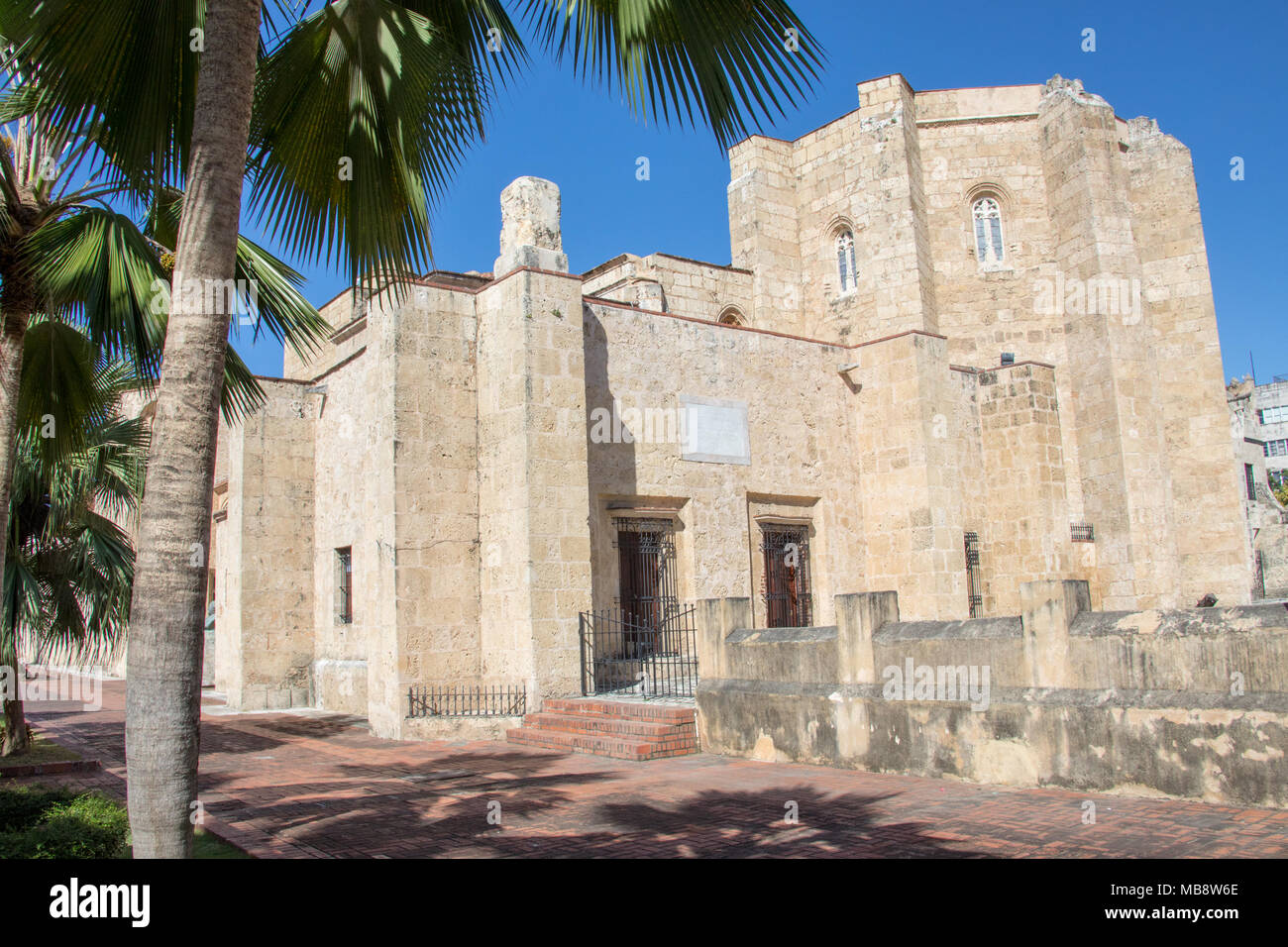 Cathédrale d'Amérique Catedral Primada de América, Santo Domingo, République Domnican Banque D'Images