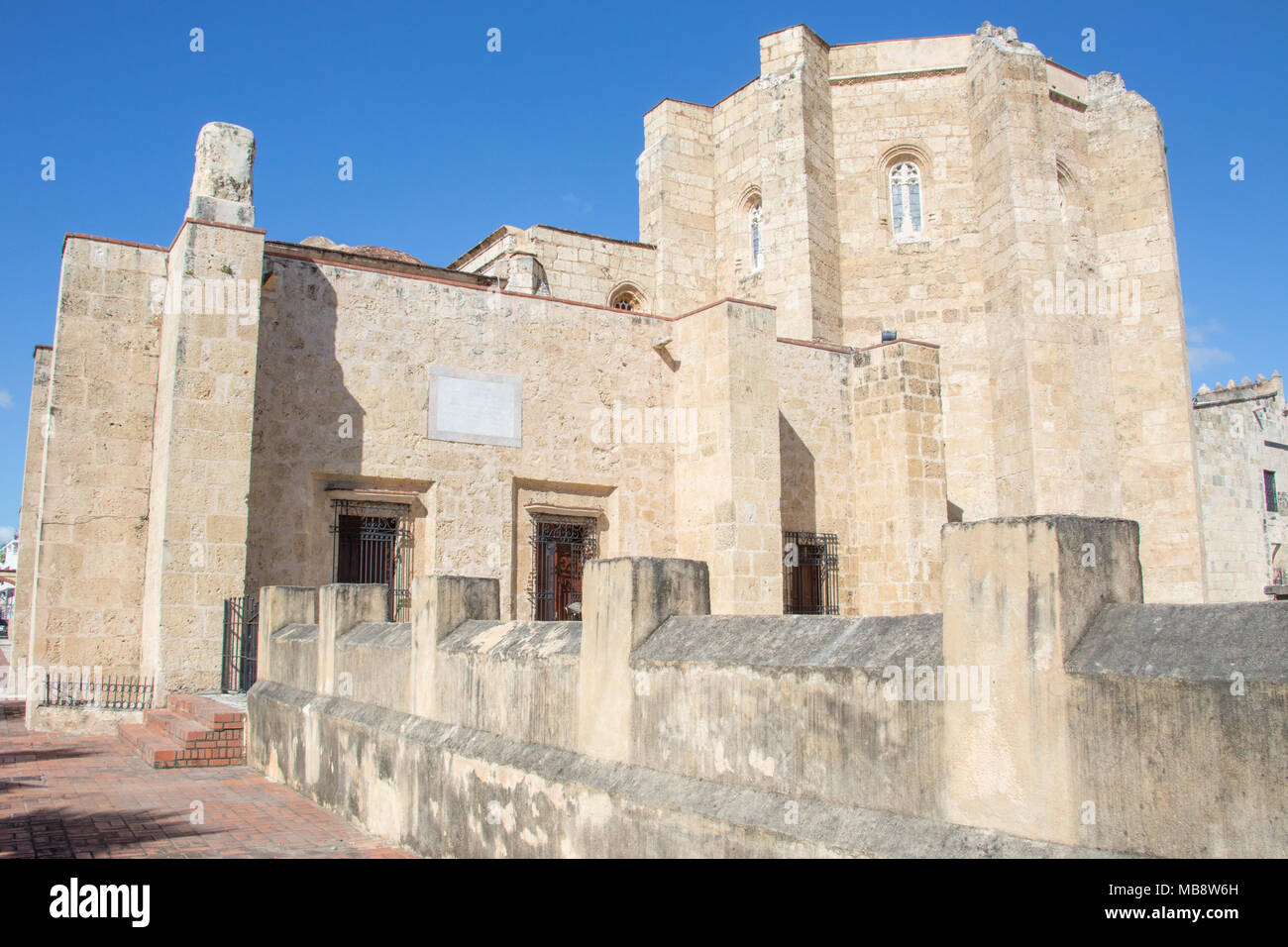 Cathédrale d'Amérique Catedral Primada de América, Santo Domingo, République Domnican Banque D'Images