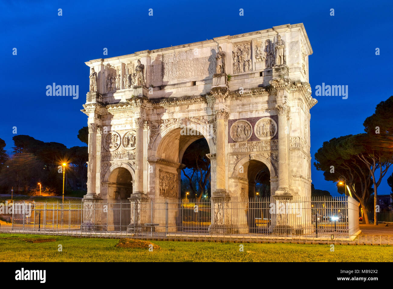 Arc de Constantin, Rome, Italie Banque D'Images
