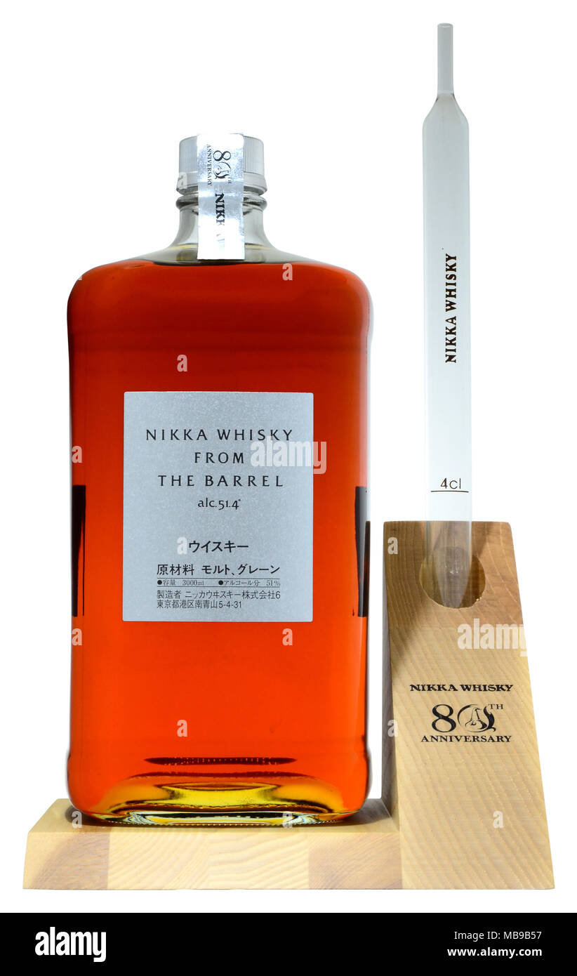 Whisky Japonais Nikka Du Fourreau 80e Anniversaire 3 Litres 51 4 Vol Photo Stock Alamy