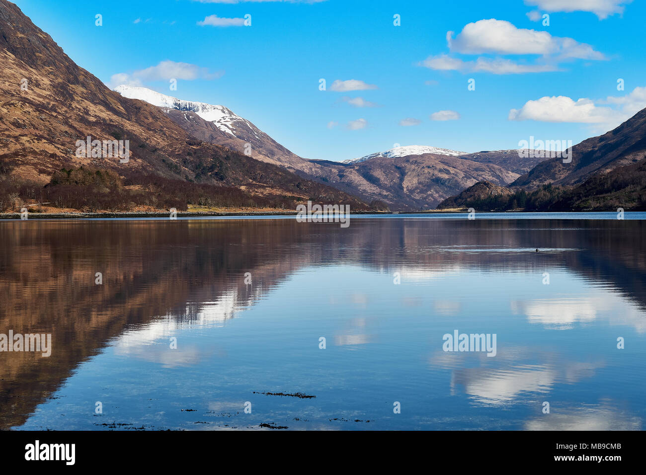 Ecosse Loch Leven, Glencoe Banque D'Images