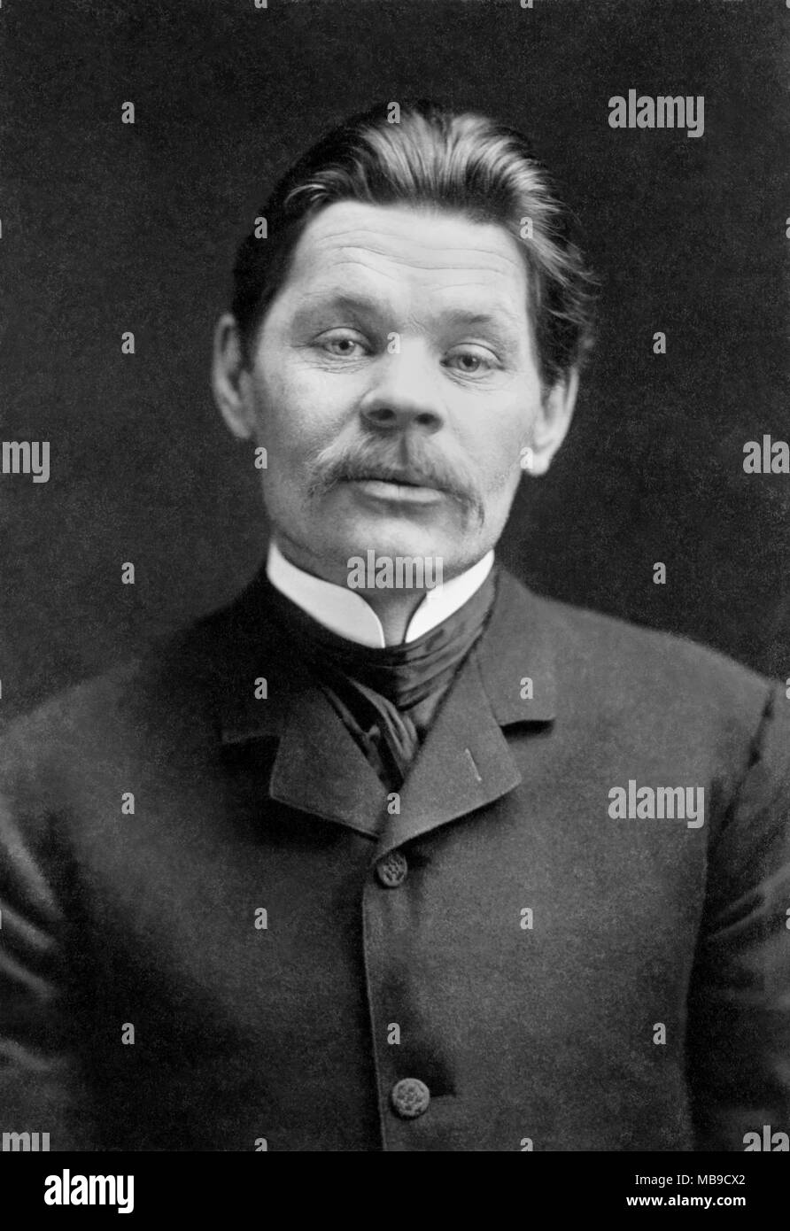 Maxime Gorki (1868-1936) écrivain russe, vers 1905 Banque D'Images
