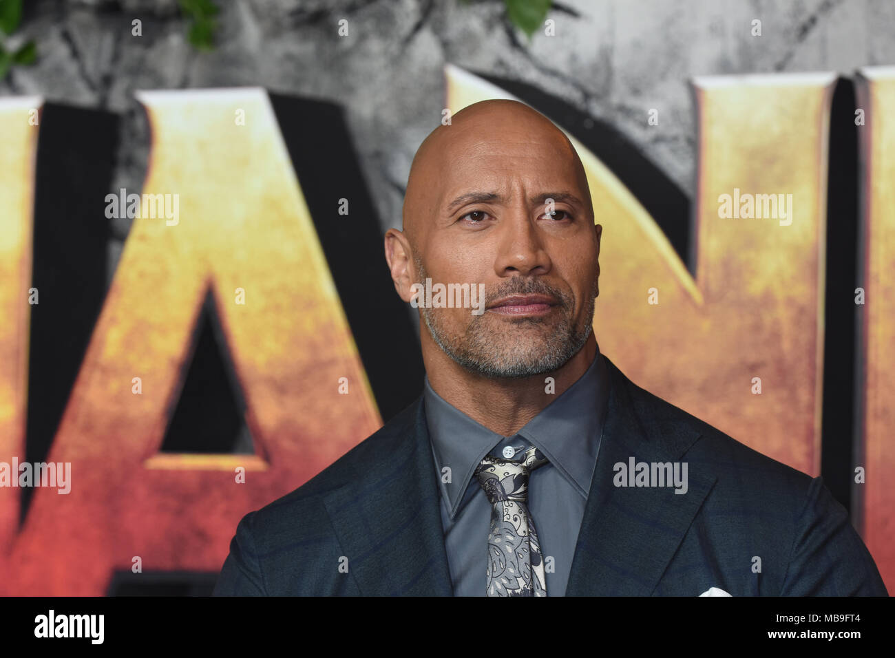Dwayne Johnson, 'Jumanji - Bienvenue dans la jungle,' UK Premiere, Vue West End, London.UK Banque D'Images