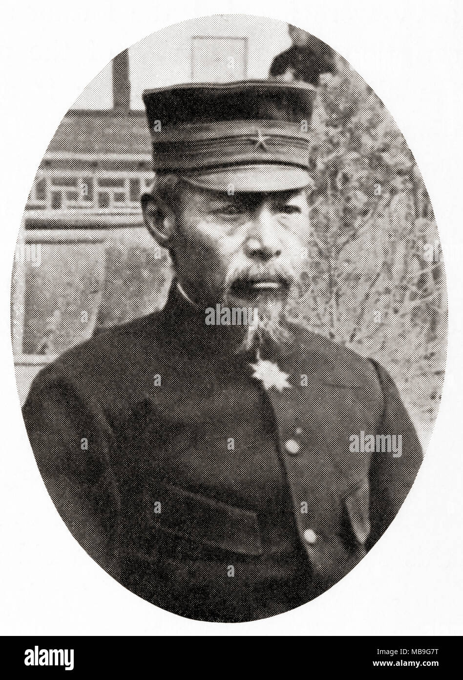 Yasukata Oku Count, 1847 - 1930. Le maréchal japonais et figure de premier plan de l'Armée impériale japonaise. L'histoire de Hutchinson de l'ONU, publié 1915 Banque D'Images