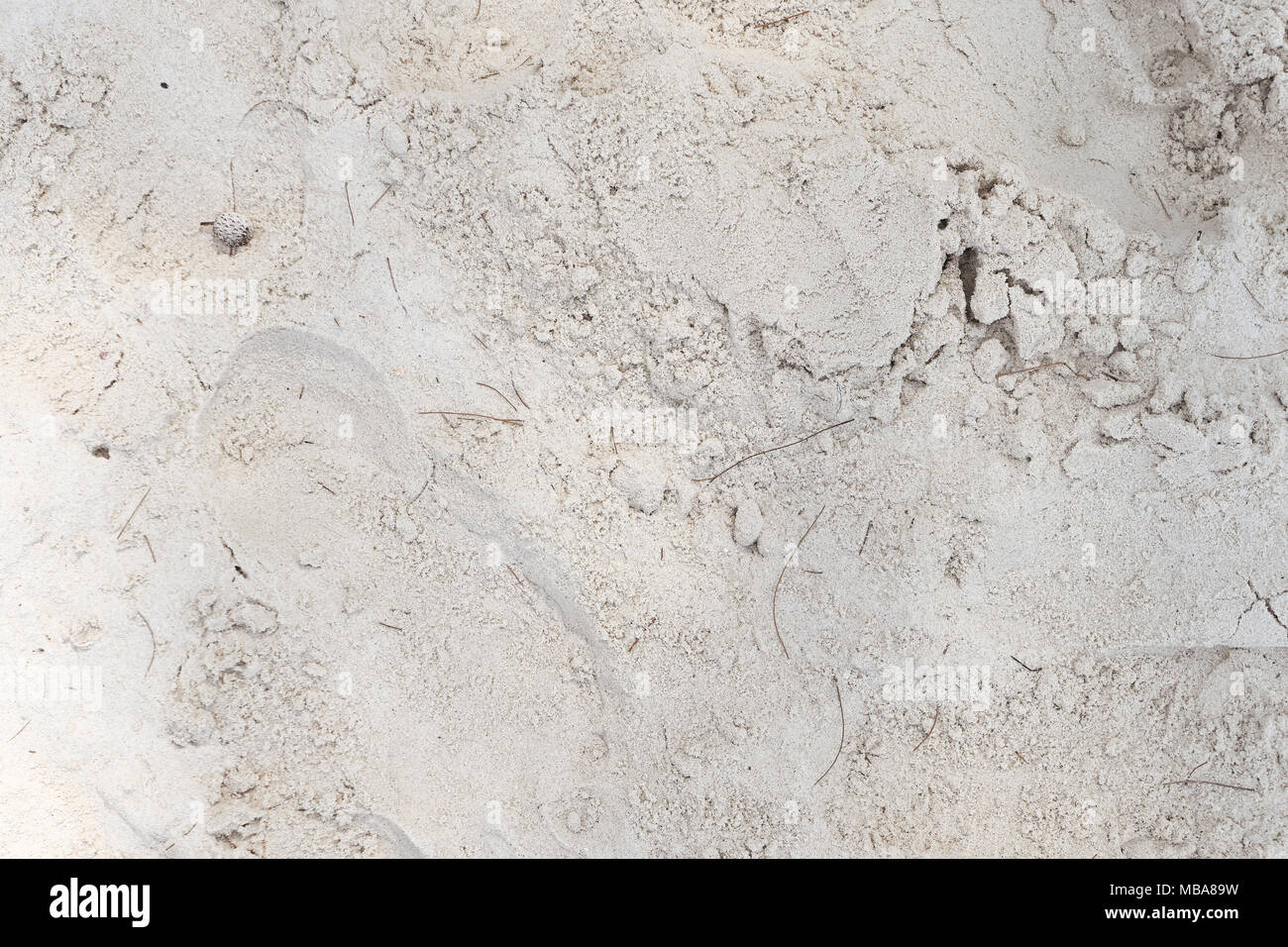 Plage de sable blanc en arrière-plan Banque D'Images