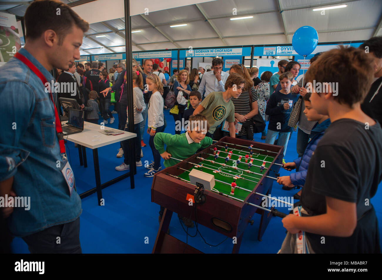 Rome. Maker Faire édition européenne, de l'Université 'La Sapienza'. L'Italie. Banque D'Images