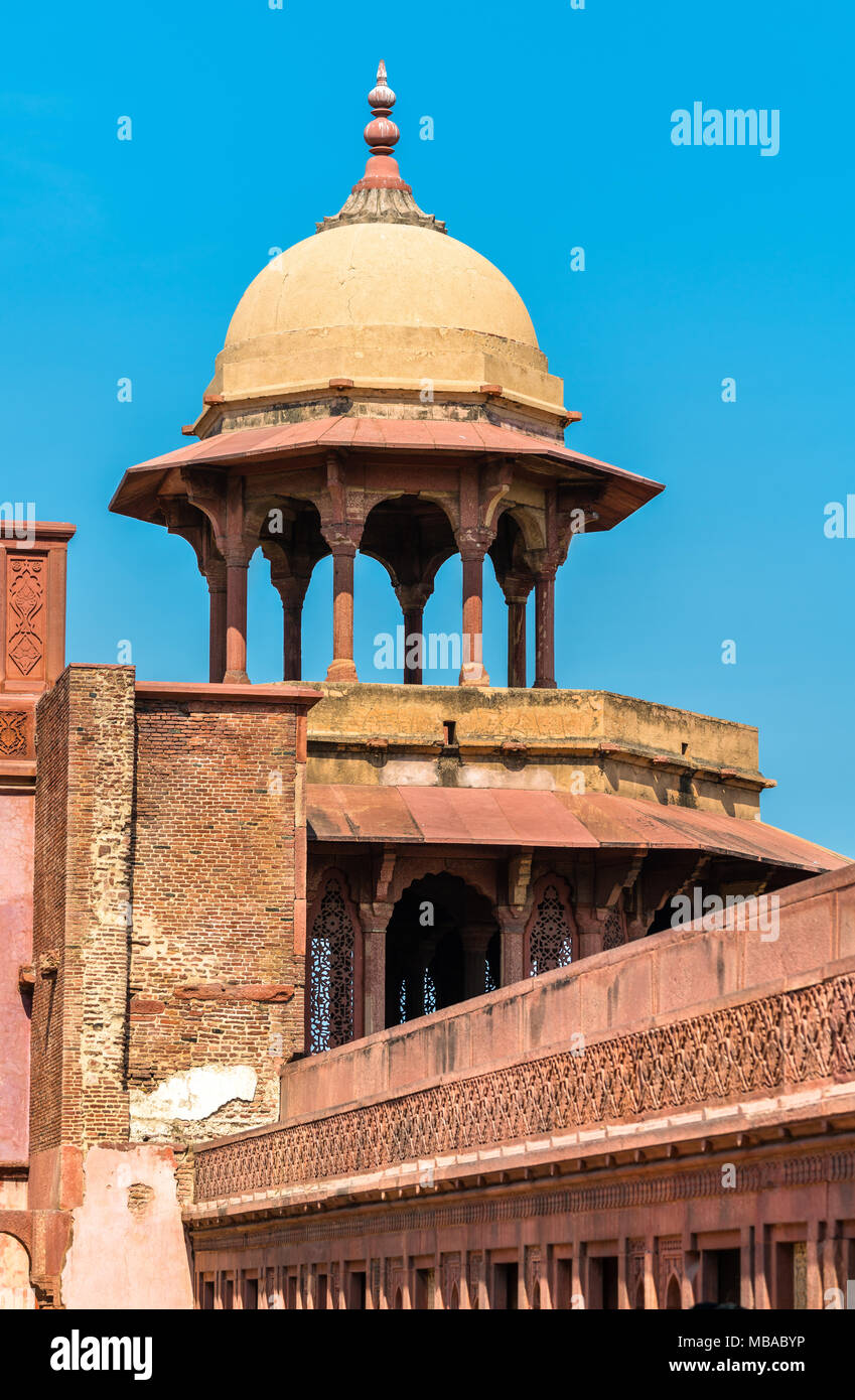 Jahangiri Mahal, un palais au Fort d'Agra. Site du patrimoine mondial de l'UNESCO en Inde Banque D'Images