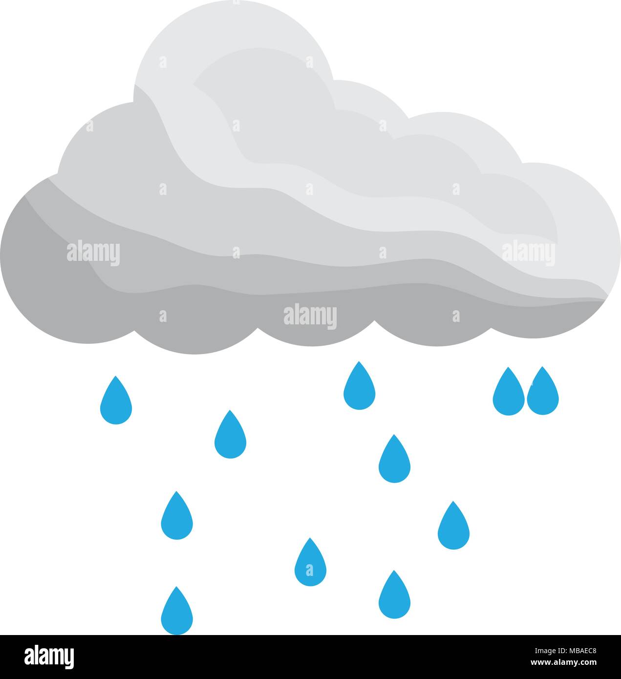 Meteo Climat Nuage Avec Gouttes De Pluie Image Vectorielle Stock Alamy