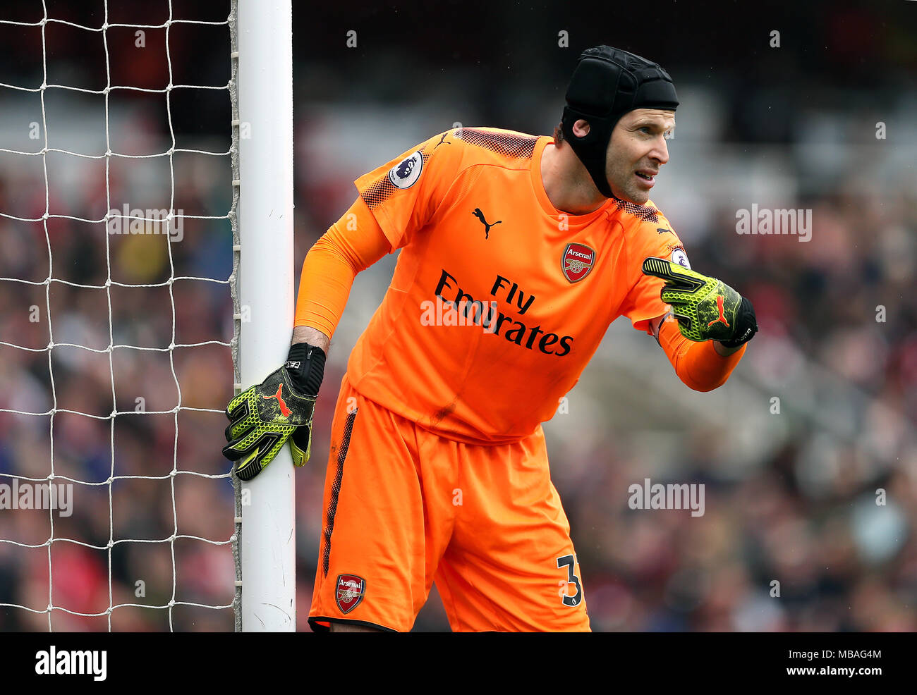 Le gardien Petr Cech Arsenal au cours de la Sky Bet match de championnat à Hillsborough, Sheffield. Banque D'Images