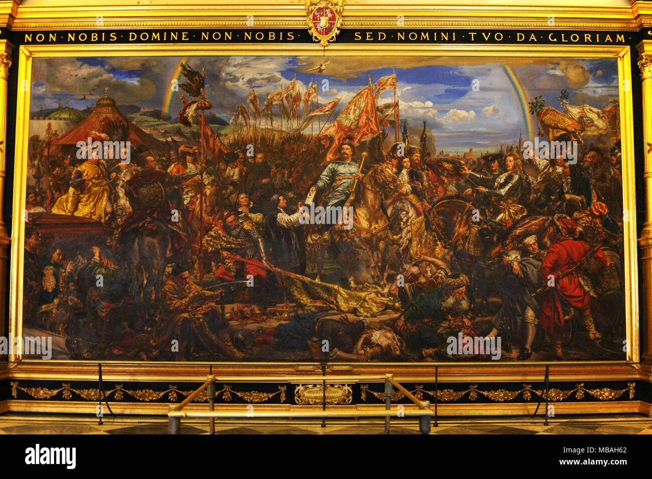 ROME, ITALIE - JUIN 17,2011 : Musée du Vatican. La peinture du roi Jan Sobieski à Vienne pendant la guerre avec les Turcs. Peinture de Jan Matejko. Banque D'Images