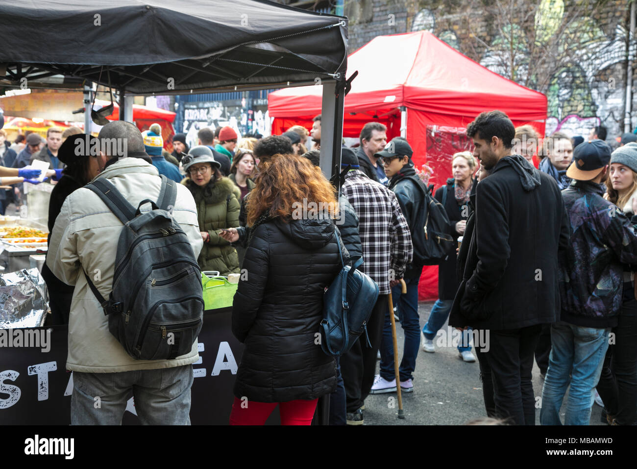 Brick Lane Market, Brick Lane, Shoreditch, London Banque D'Images