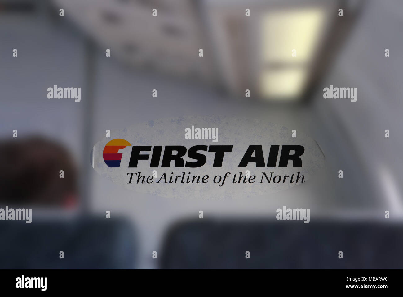 First Air, la compagnie aérienne du 'Nord' pour le nord du Canada. Banque D'Images First Air, la compagnie aérienne du 'Nord' pour le nord du Canada. Banque D'Images