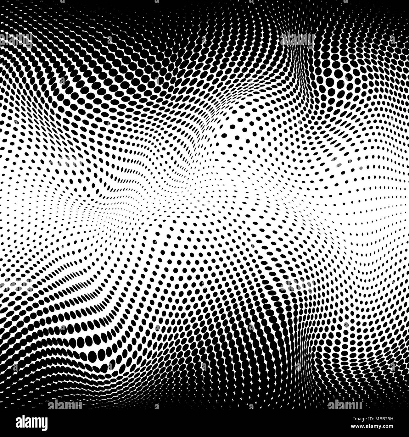 Demi-ton résumé la texture. Gradient pointillée fausser Concept. Vector Background Illustration de Vecteur