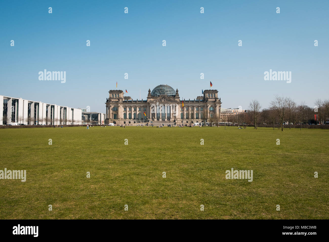 Bâtiment du Reichstag à Berlin, Allemagne - Banque D'Images