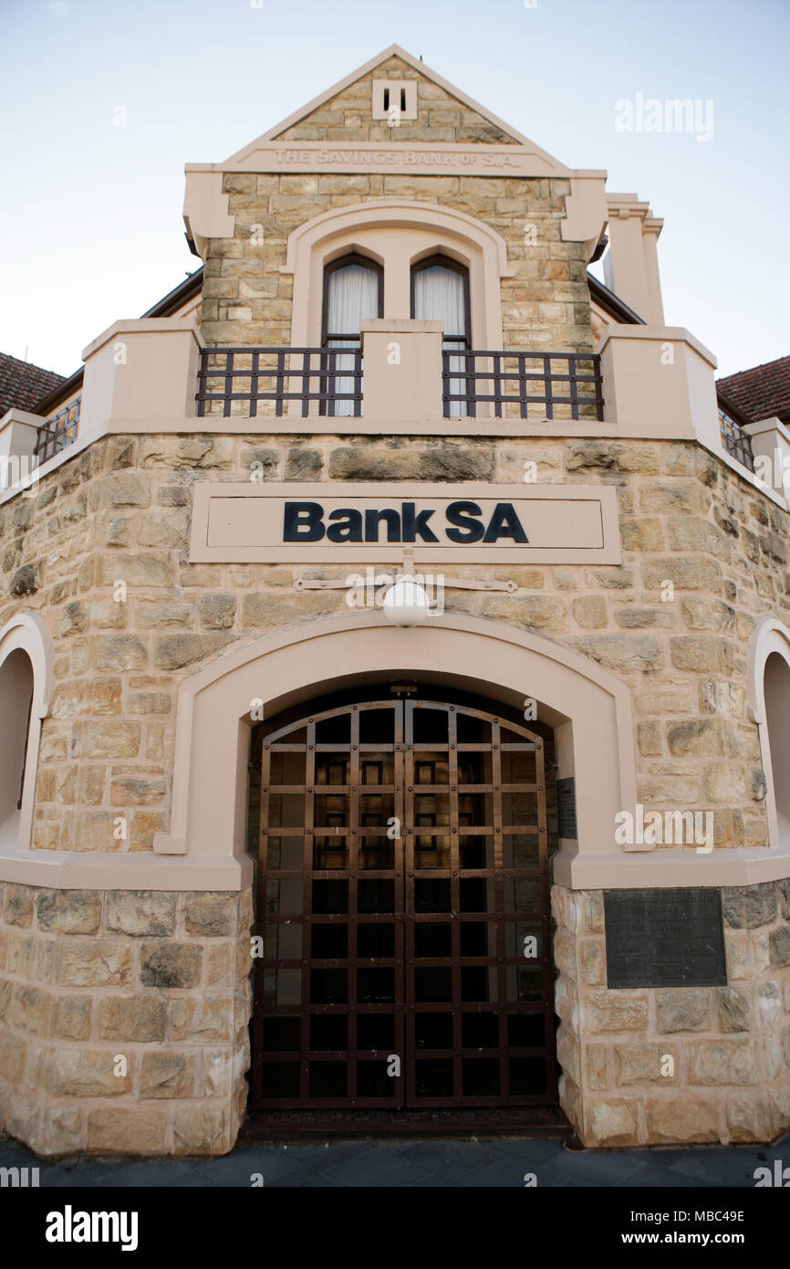 La Banque d'épargne de l'Australie du Sud, la construction de Strathalbyn. Banque D'Images