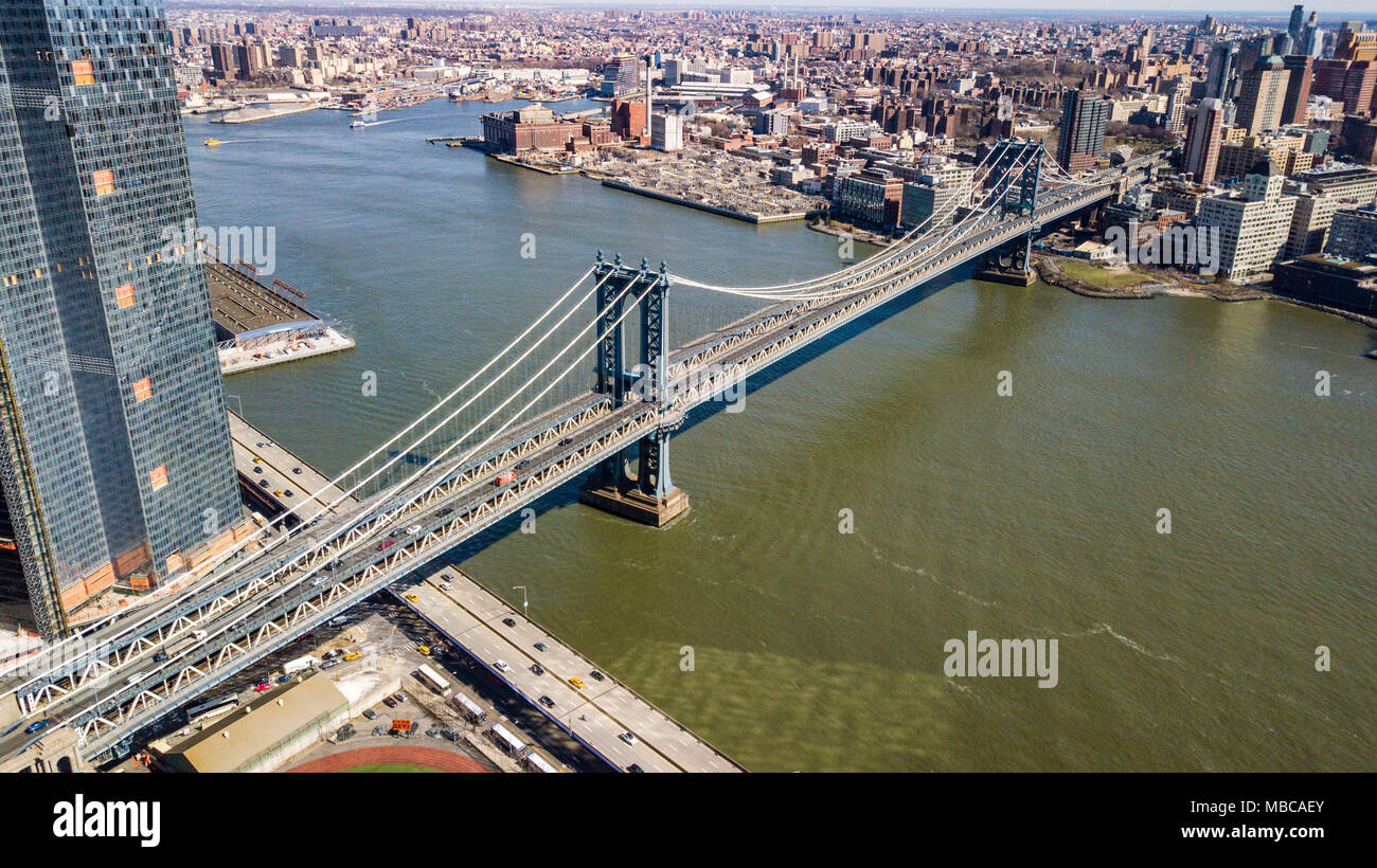 Pont de Manhattan, New York City, NY, USA Banque D'Images