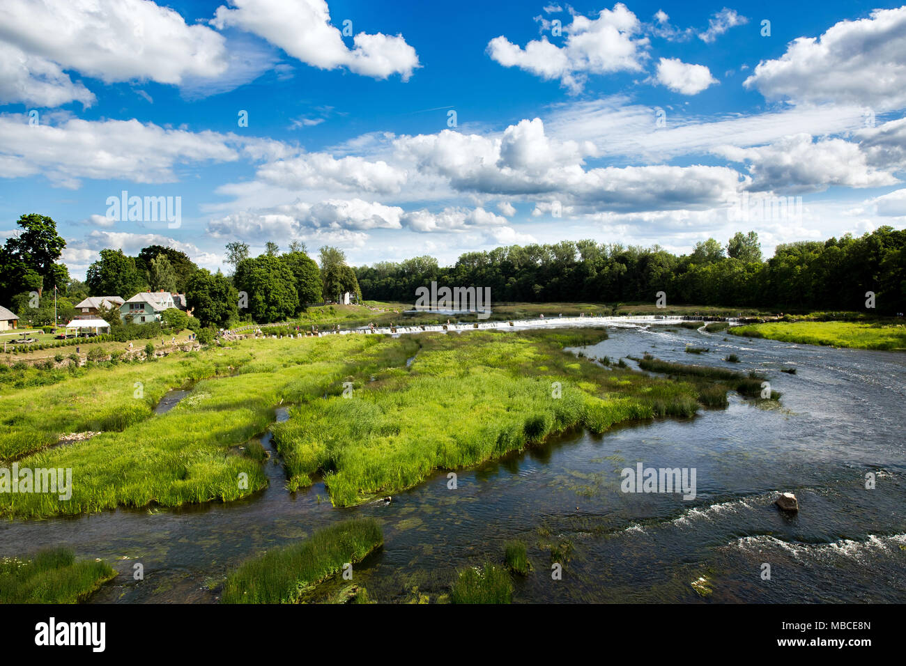 Ventas rumba cascade à Kuldiga, Lettonie Banque D'Images