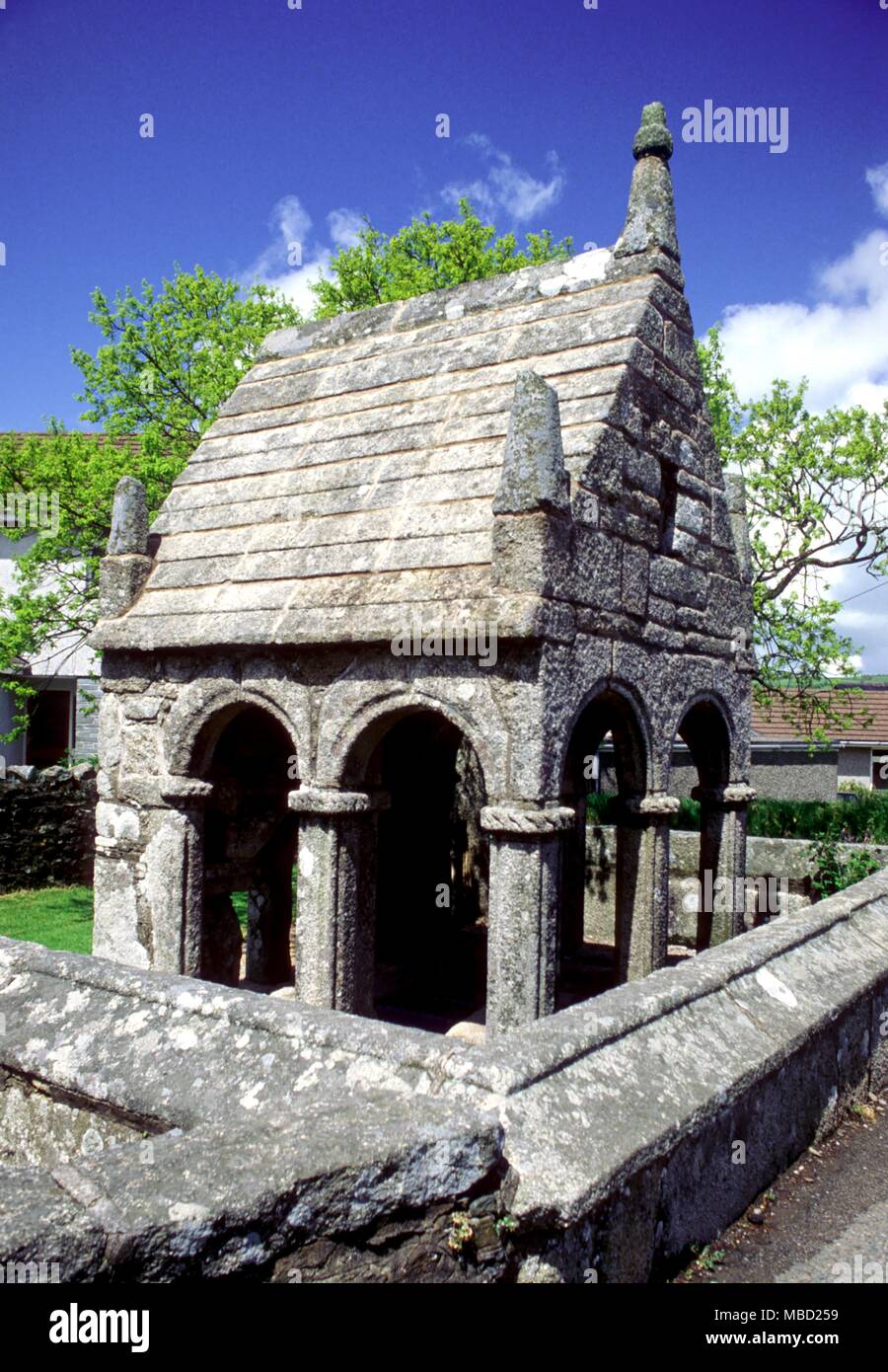 Cornwall. Cleer st. Le 13e siècle et saint, qui a été restauré en 1864. Banque D'Images