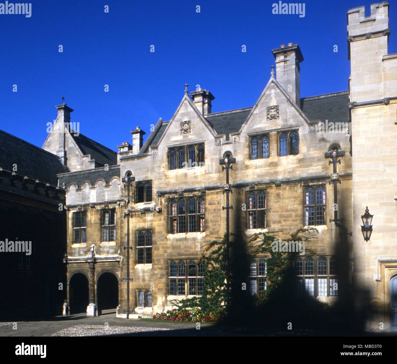 Oxford, Merton College Quad ©2006 Charles Walker / Banque D'Images