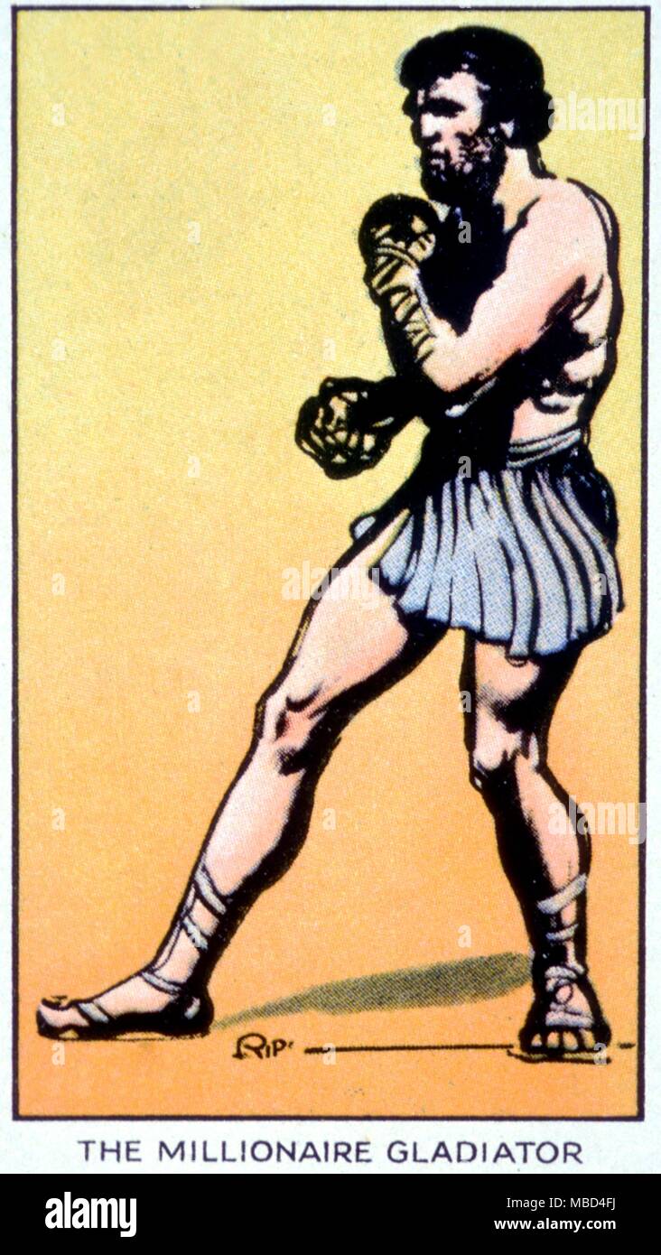 Des phénomènes étranges - Commode - l'Empereur-gladiator, Commodos, a été payé 180 000 livres de la ; non compris pour chaque apparition au cirque. Il s'est battu et a gagné 1031 fois. - © /Charles Walker Banque D'Images