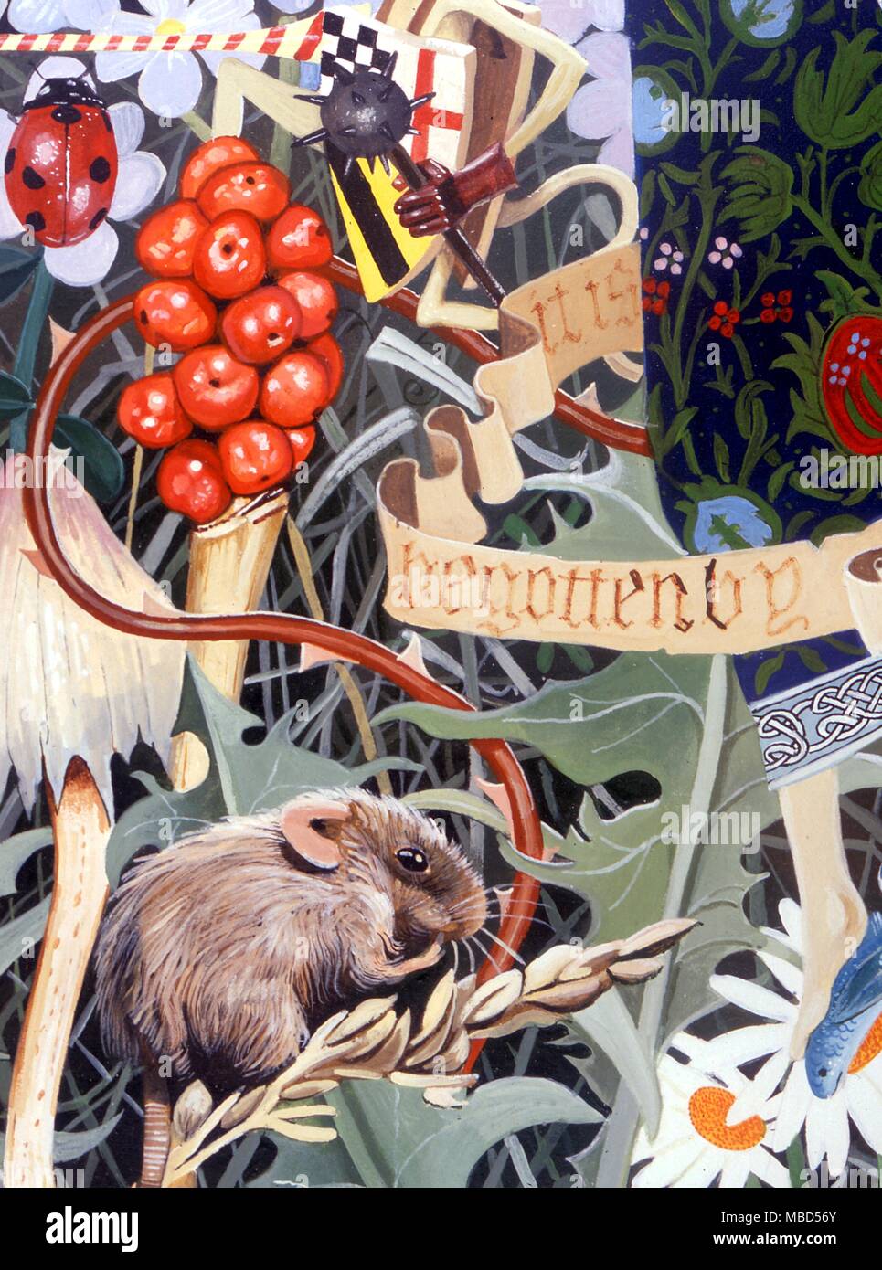 La fin de l'été. Oeuvre de Gordon Wain. 1984 Banque D'Images