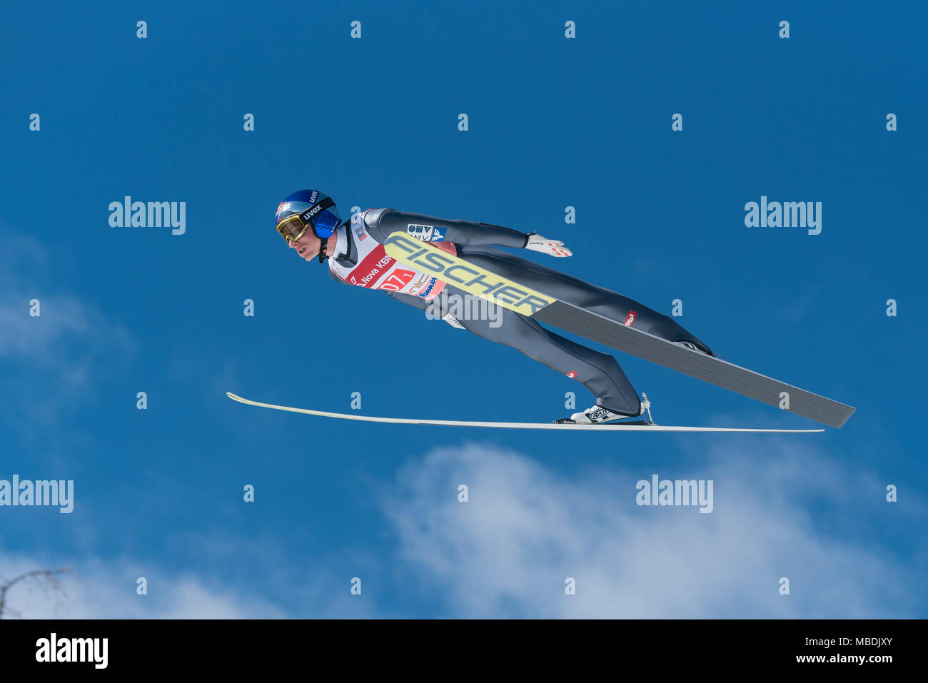 PLANICA, en Slovénie - 24 mars 2018 Coupe du Monde FIS : finale de saut à ski - SCHLIERENZAUER Gregor AUT Banque D'Images