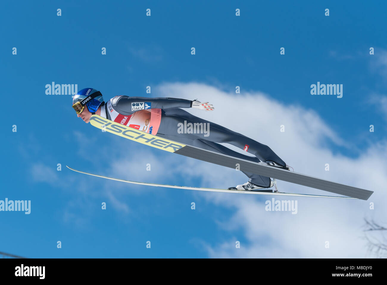 PLANICA, en Slovénie - 24 mars 2018 Coupe du Monde FIS : finale de saut à ski - SCHLIERENZAUER Gregor AUT Banque D'Images