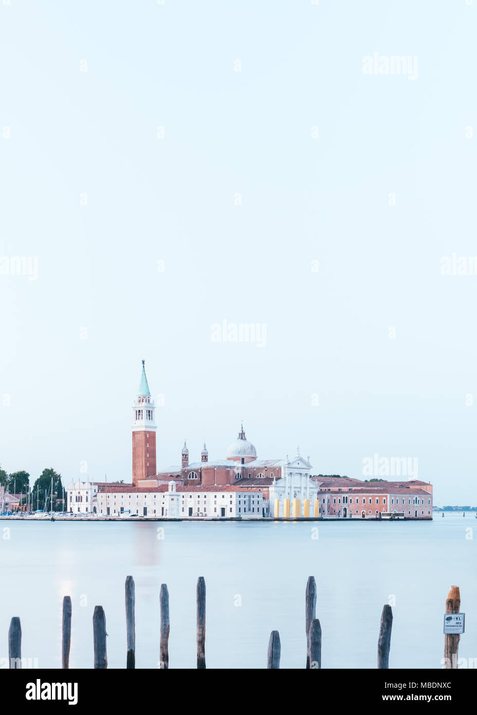 Venise, Italie. L'île de San Giorgio Maggiore Banque D'Images