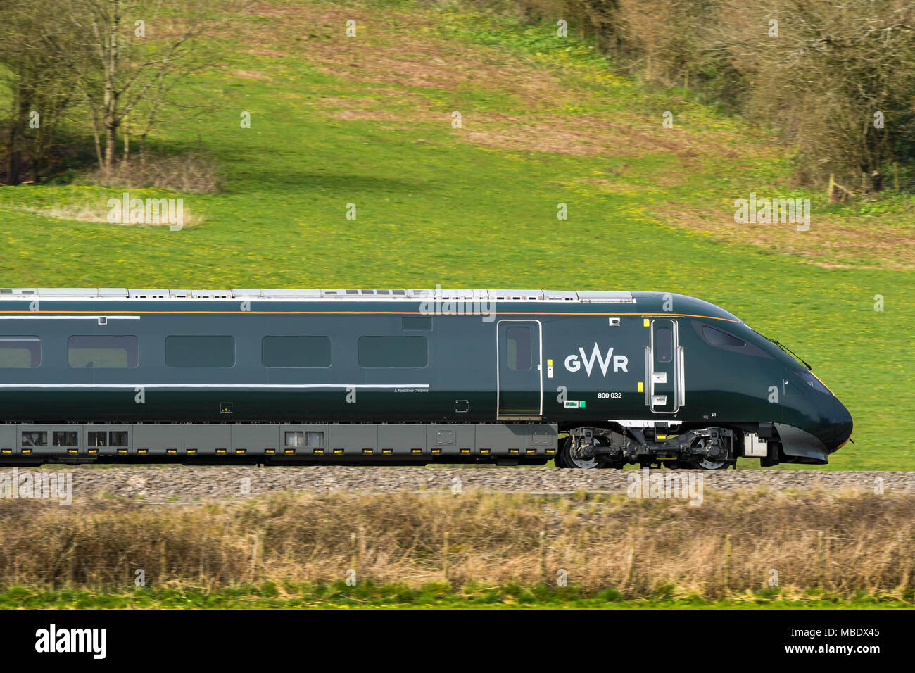 Nouveau train de voyageurs diesel-électriques exploités par de grands chemins de fer de l'Ouest Banque D'Images