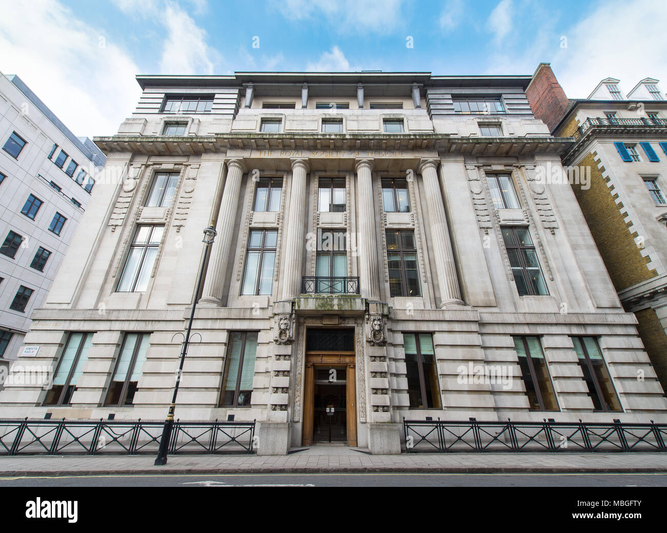 UKThe Société royale de médecine Banque D'Images