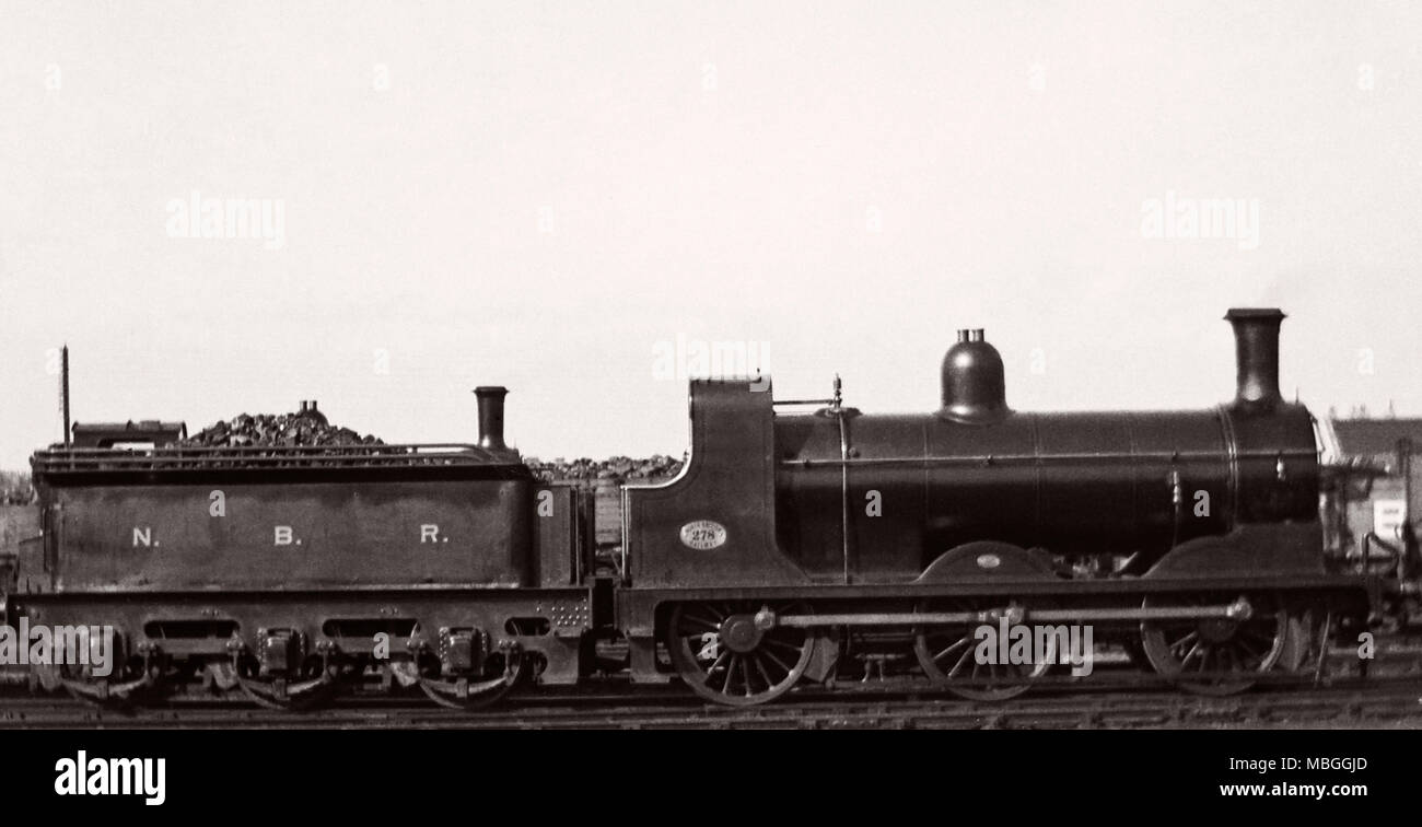 Vers 1909 Image réalisée à partir d'un négatif sur plaque de verre de la Nord Pas de train à vapeur 278 en un lieu inconnu. Banque D'Images