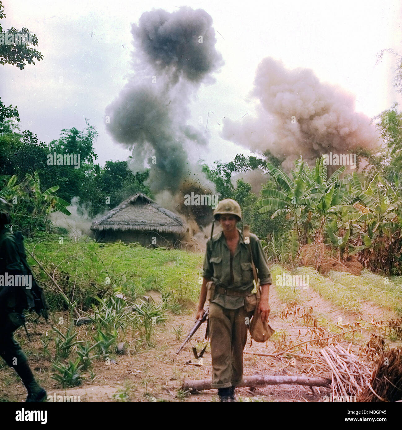 Le Viet Cong Blow-up Banque D'Images