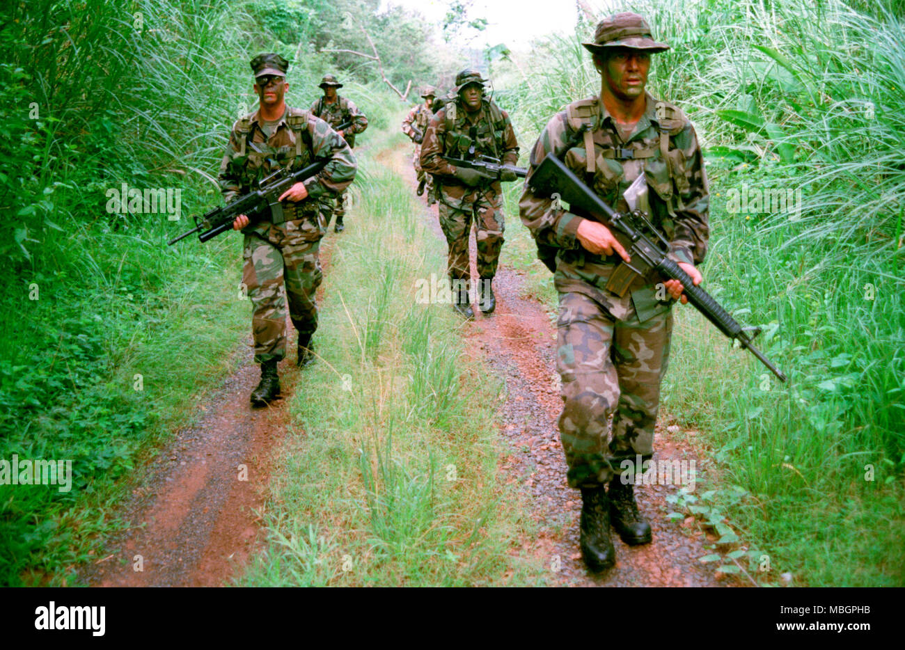 Marines au Panama Banque D'Images