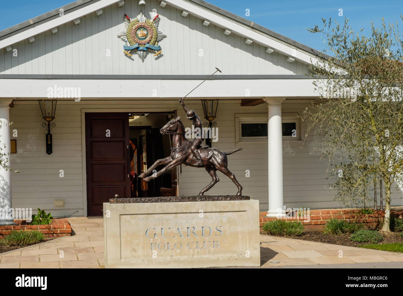 Guards Polo Ciub Smiths Lawn Virginia Water Surrey Banque D'Images