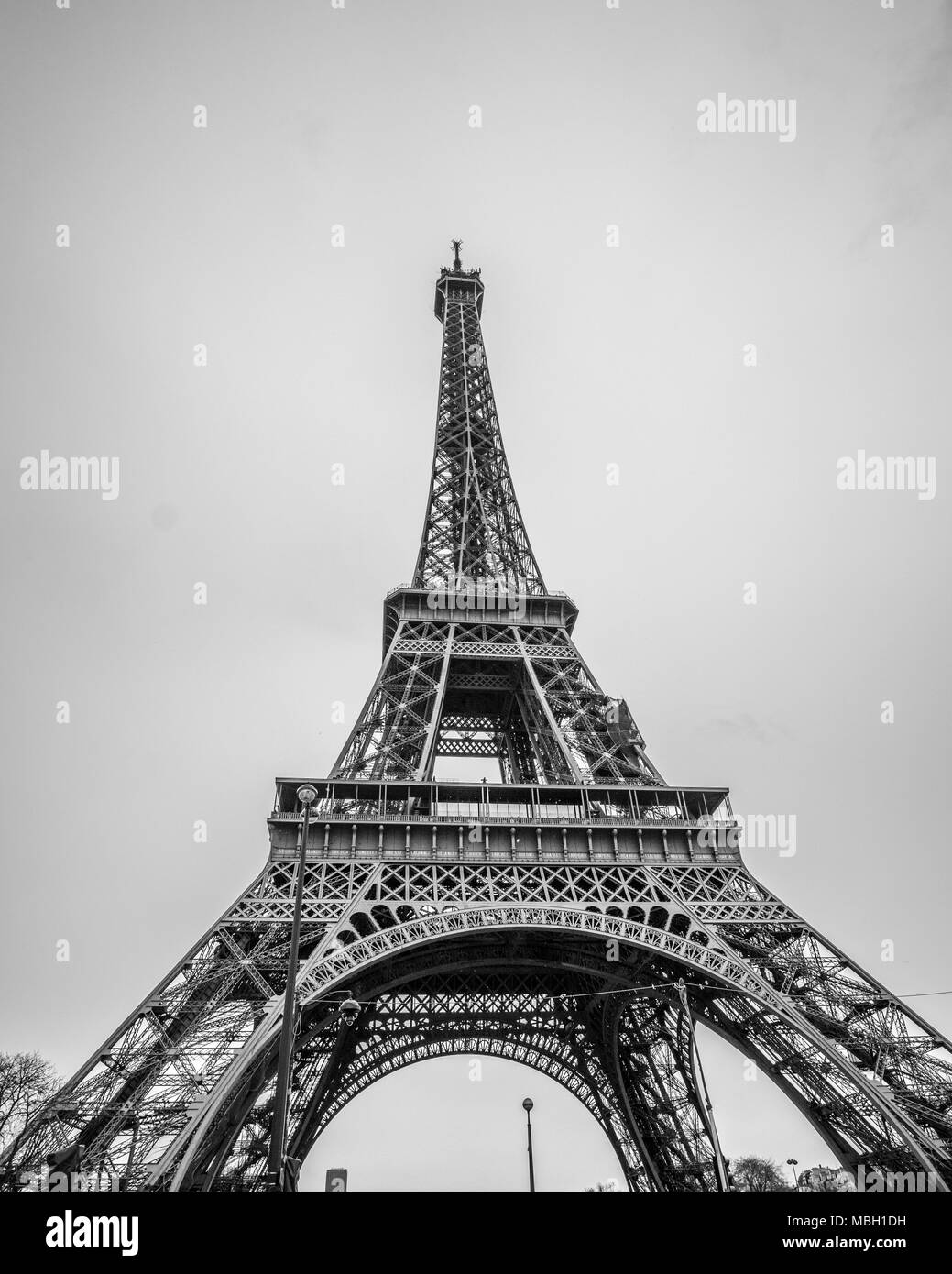 La Tour Eiffel à Paris au printemps de l'coudy Banque D'Images