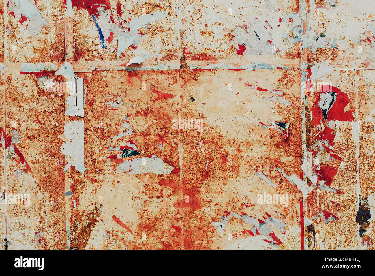 Déchiré Grunge texture papier d'affichage comme abstract background Banque D'Images