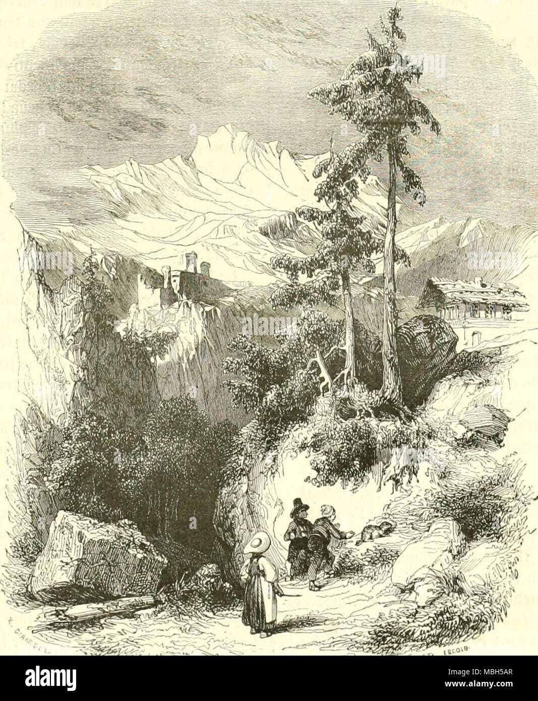 'Le Jardin des Plantes : description' (1851) Banque D'Images