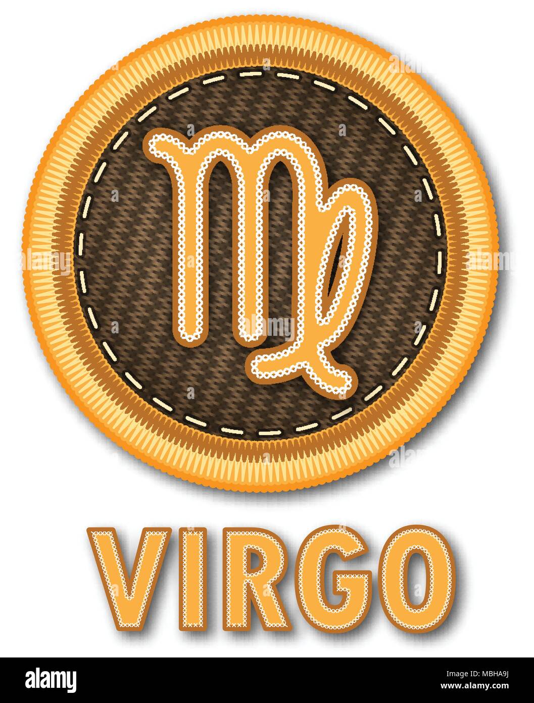 Signe Du Zodiaque Vierge Symbole Horoscope Vierge | Photo Premium