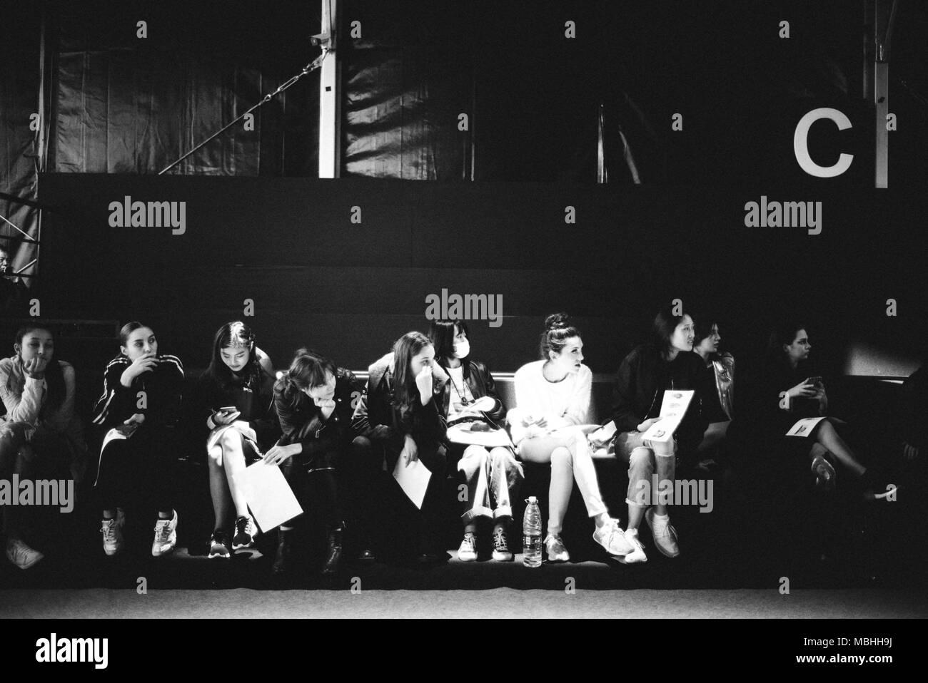 Shanghai, Shanghai, Chine. Apr 7, 2018. Shanghai, Chine 7 avril 2018 : Shanghai Fashion Week. Crédit : SIPA Asie/ZUMA/Alamy Fil Live News Banque D'Images