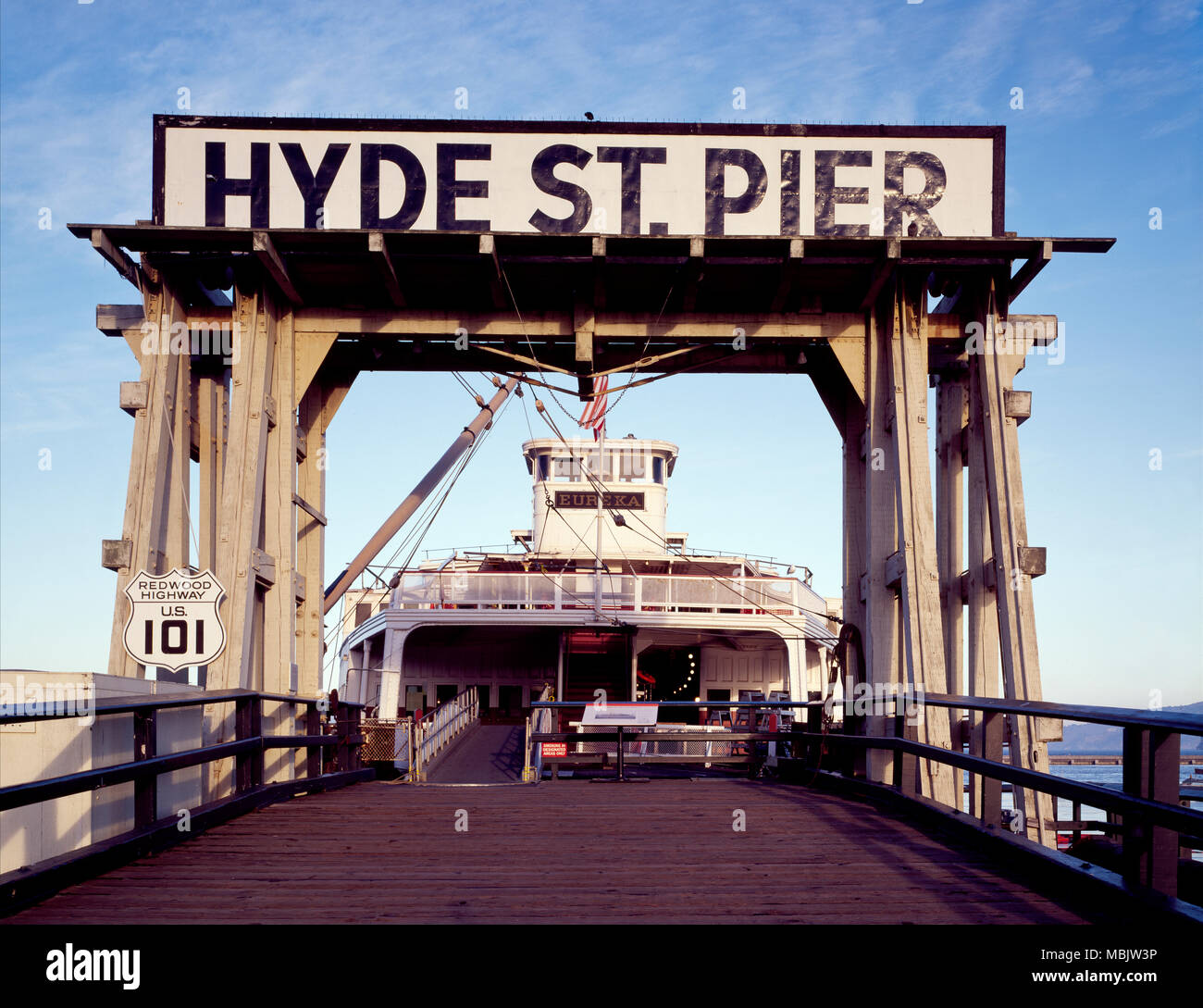 Hyde Street Pier - Fisherman's Wharf Banque D'Images