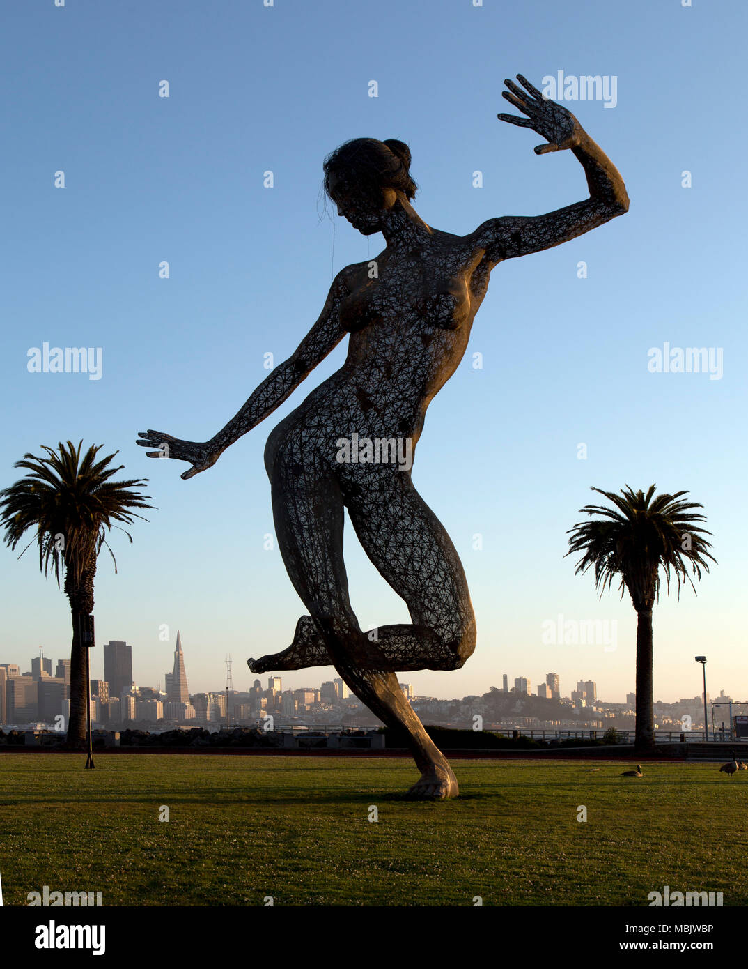 Danseuse en bronze Banque D'Images