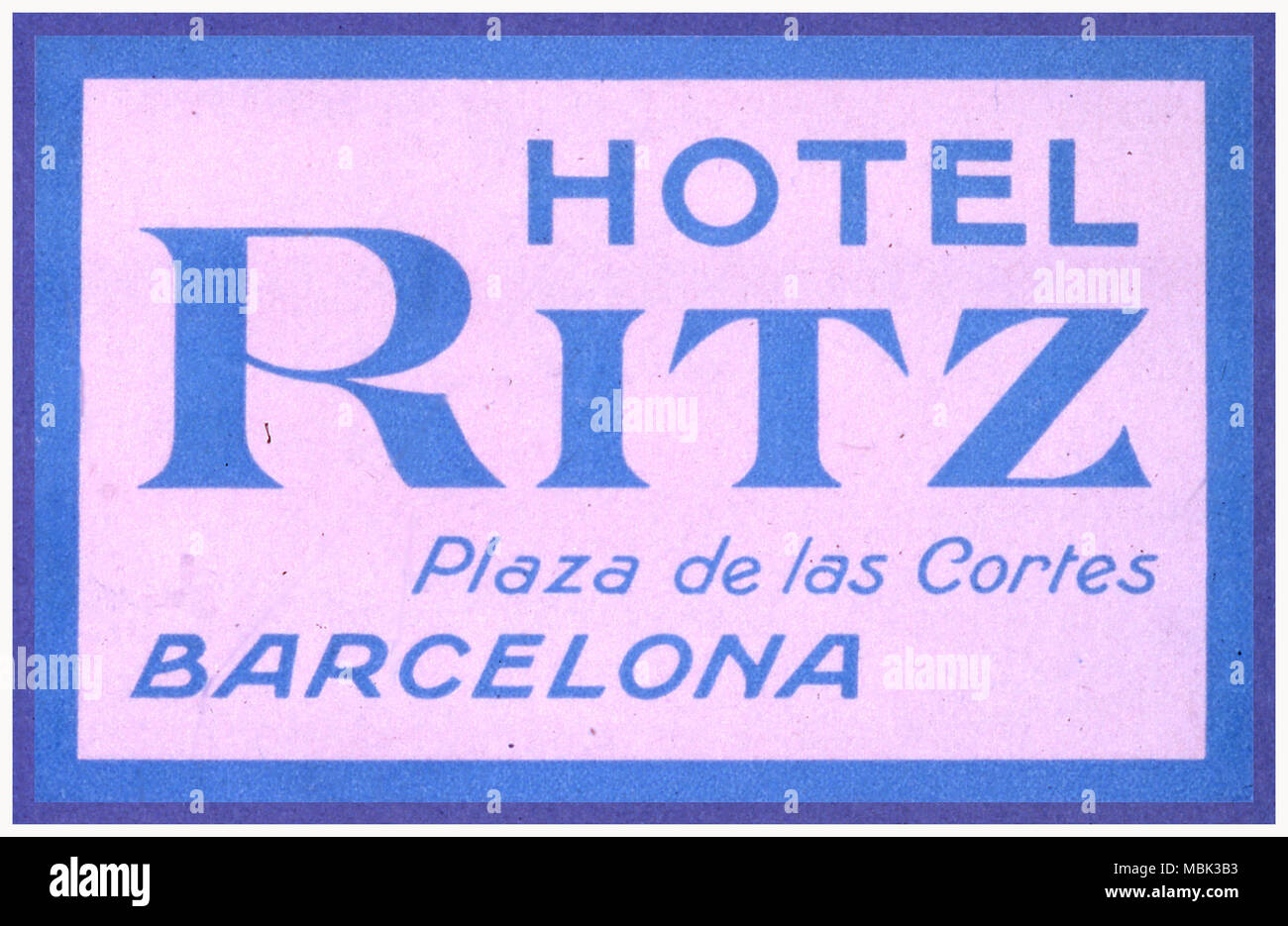 Hotel Ritz Banque D'Images