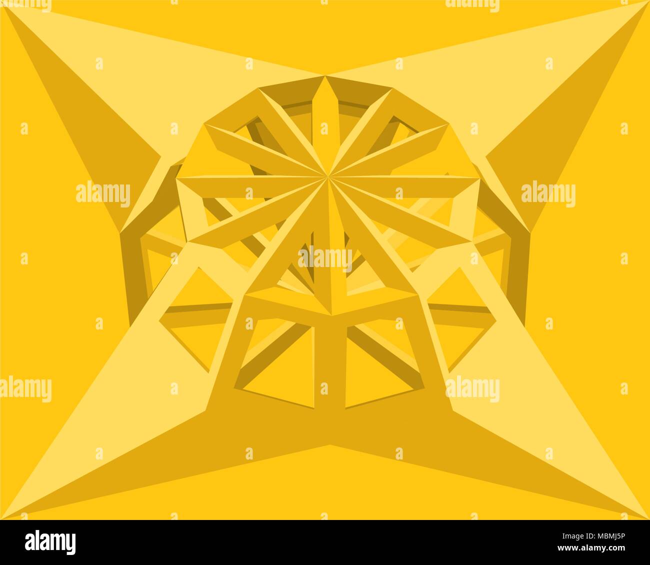 Résumé Contexte la géométrie. Illustration de Vecteur