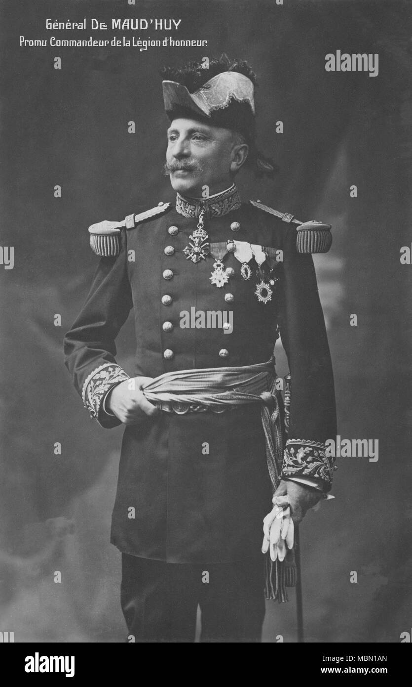 Portrait du général Louis de Maud Huy autour de 1915 ( 1857 - 1921 ) - photographie par Eugène Pirou ( 1841 - 1909 ) Banque D'Images