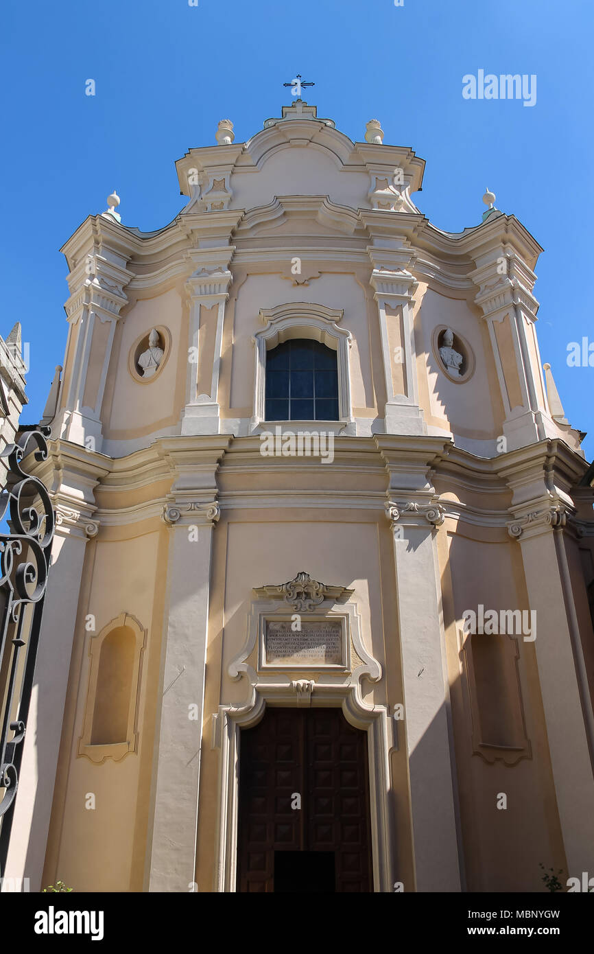 Vieille église dans le centre historique de Piacenza, Italie Banque D'Images