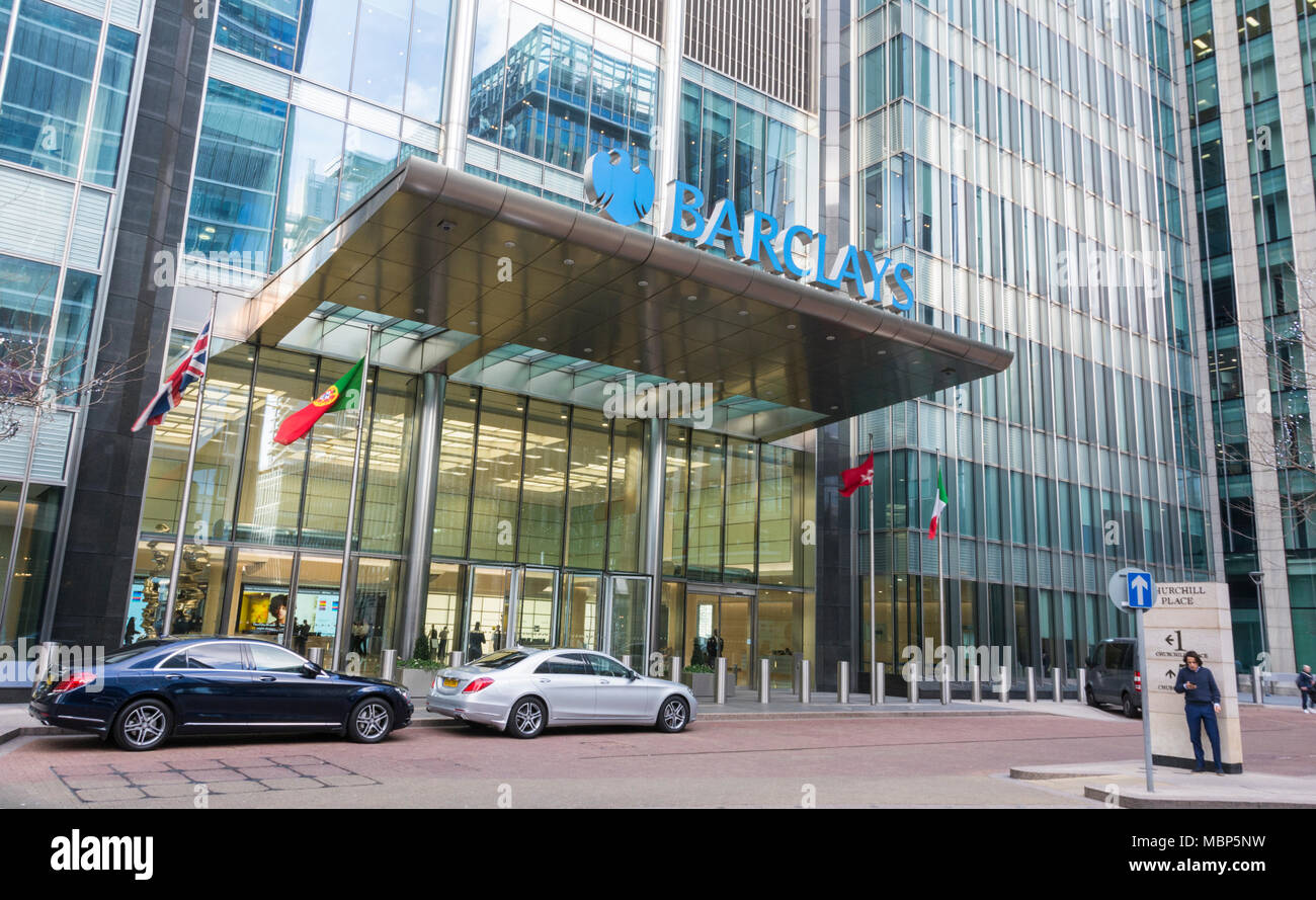Barclays bank canary wharf Banque de photographies et d’images à haute