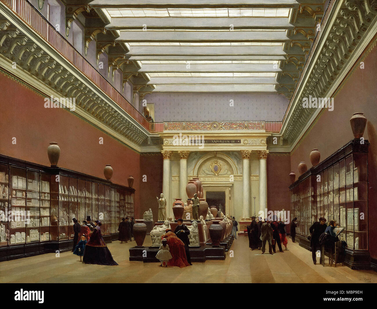 Charles Giraud - Musée Napoléon III au Louvre Chambre en terre cuite Banque D'Images