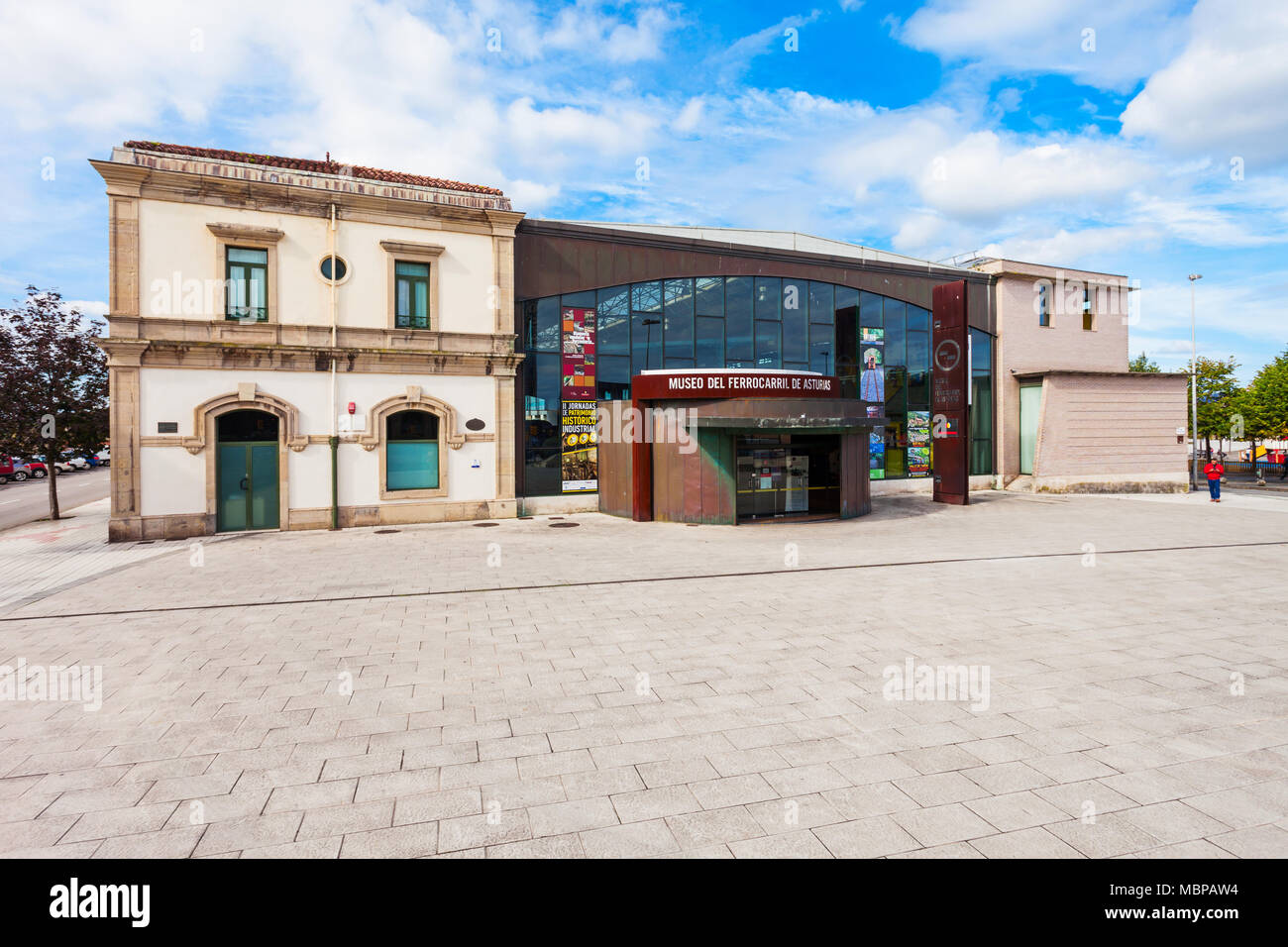 GIJON, ESPAGNE - 25 septembre 2017 : Le Musée du chemin de fer de Gijon Asturies ou Museo del Ferrocarril de Asturias de Gijon dans les Asturies, Espagne Banque D'Images