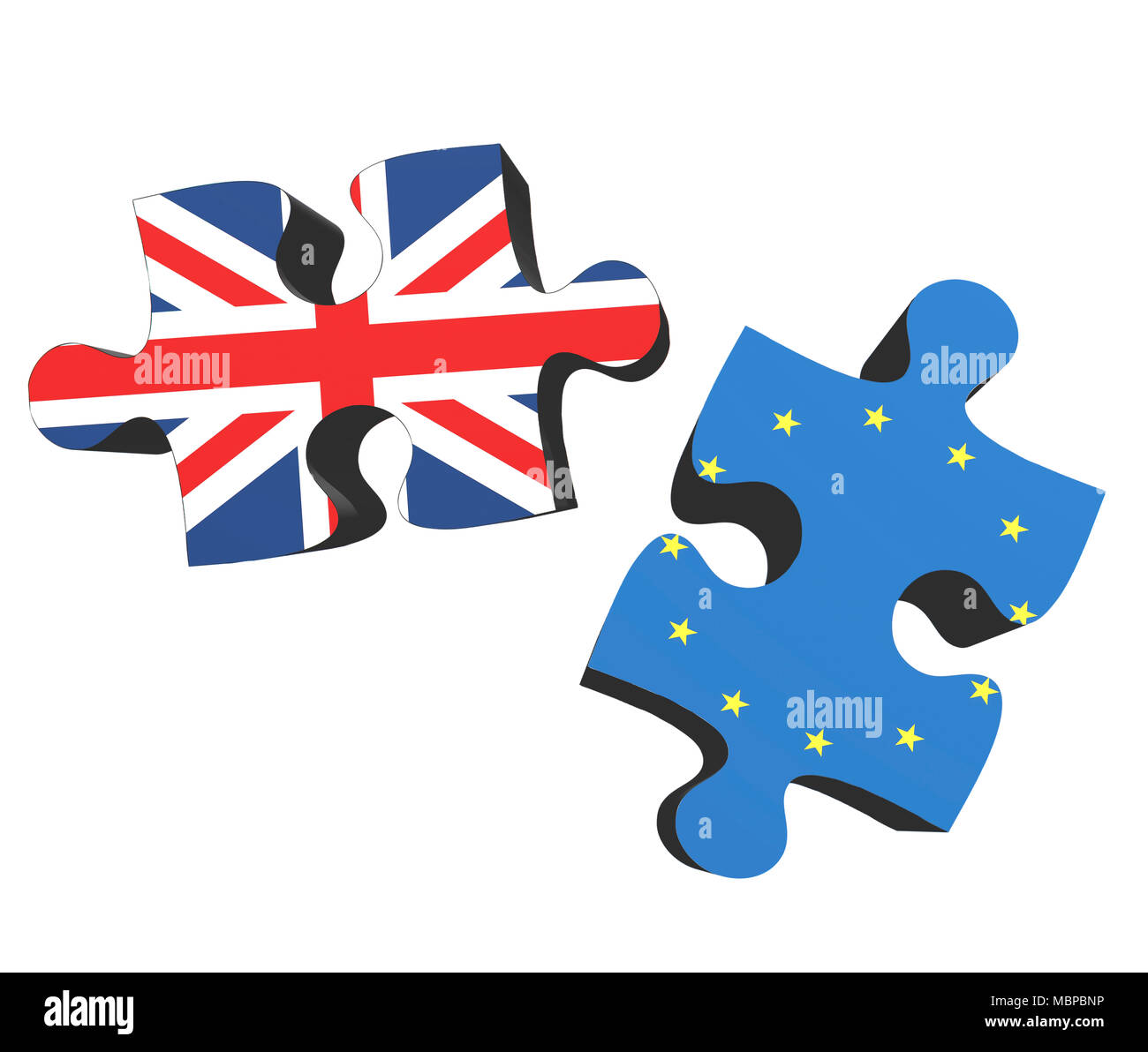 Image concept de Brexit, la Grande-Bretagne la sortie de l'UE Banque D'Images
